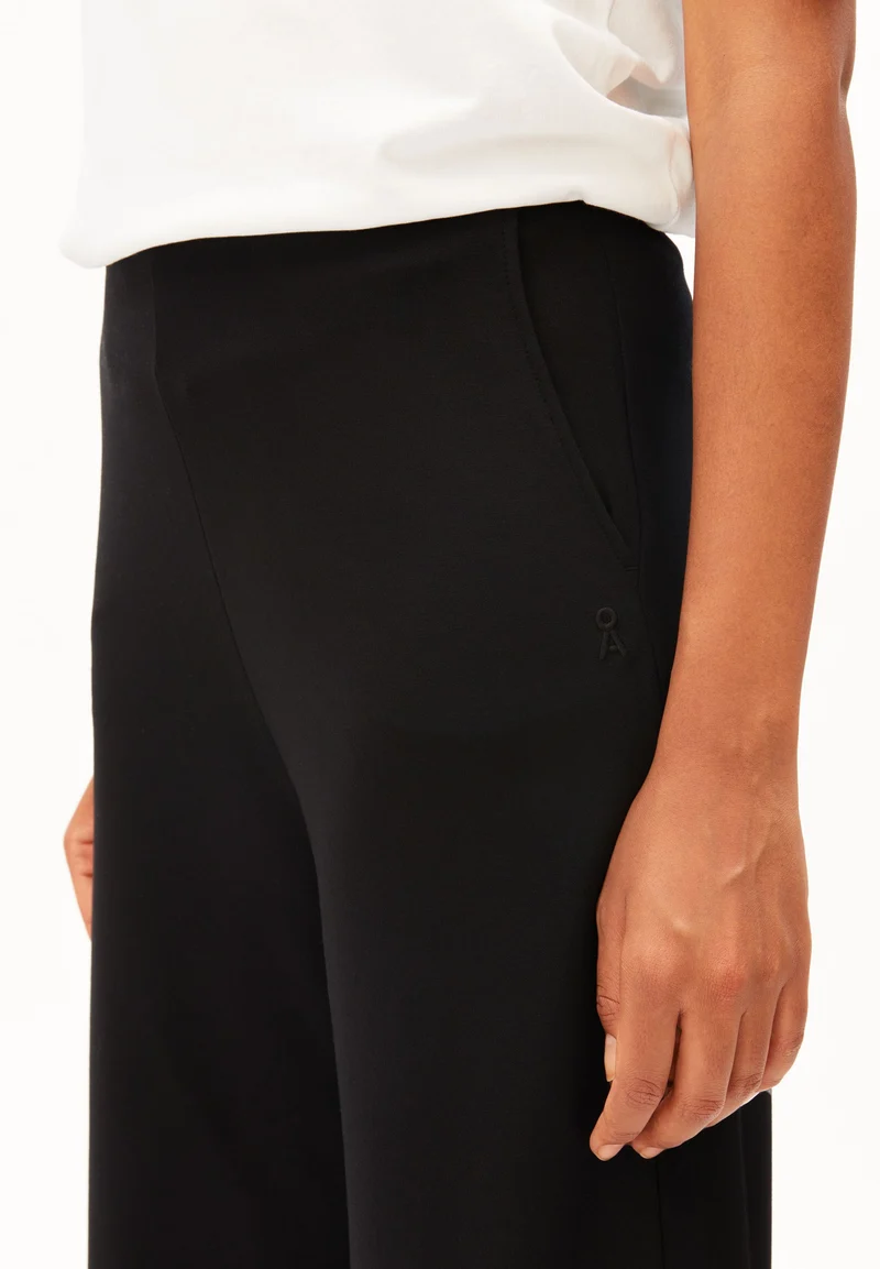 BASIC WIDE LEG JERSEYHOSE | black