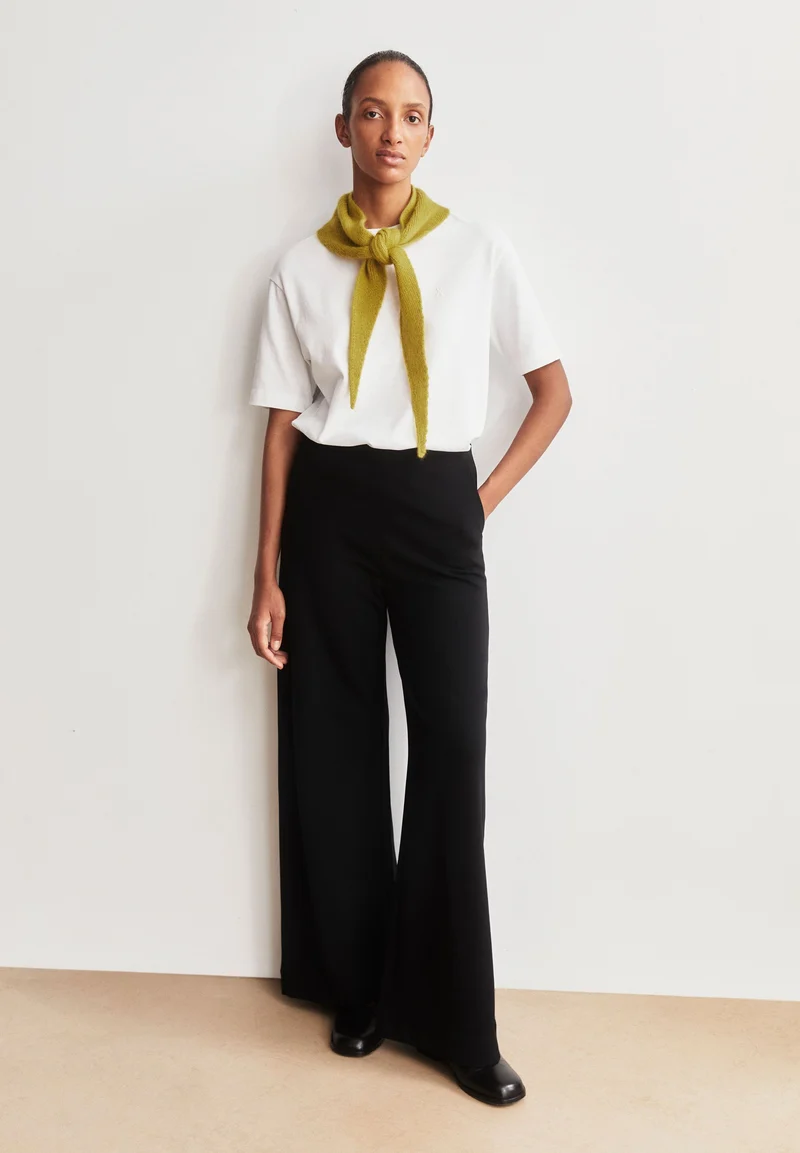 BASIC WIDE LEG JERSEYHOSE | black