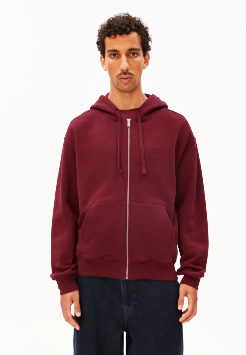 SAROMIAAN SWEATJACKE | velvet red