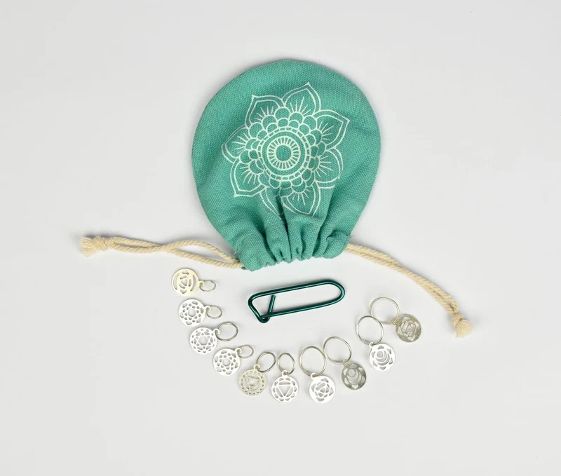 knit pro achtsames Sterling silver plattierte Markierungen Chakra