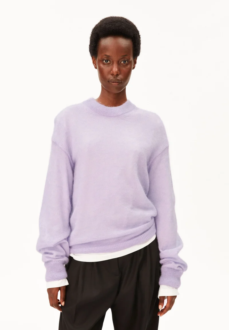 MOHAIR BLEND KNIT SWEATER