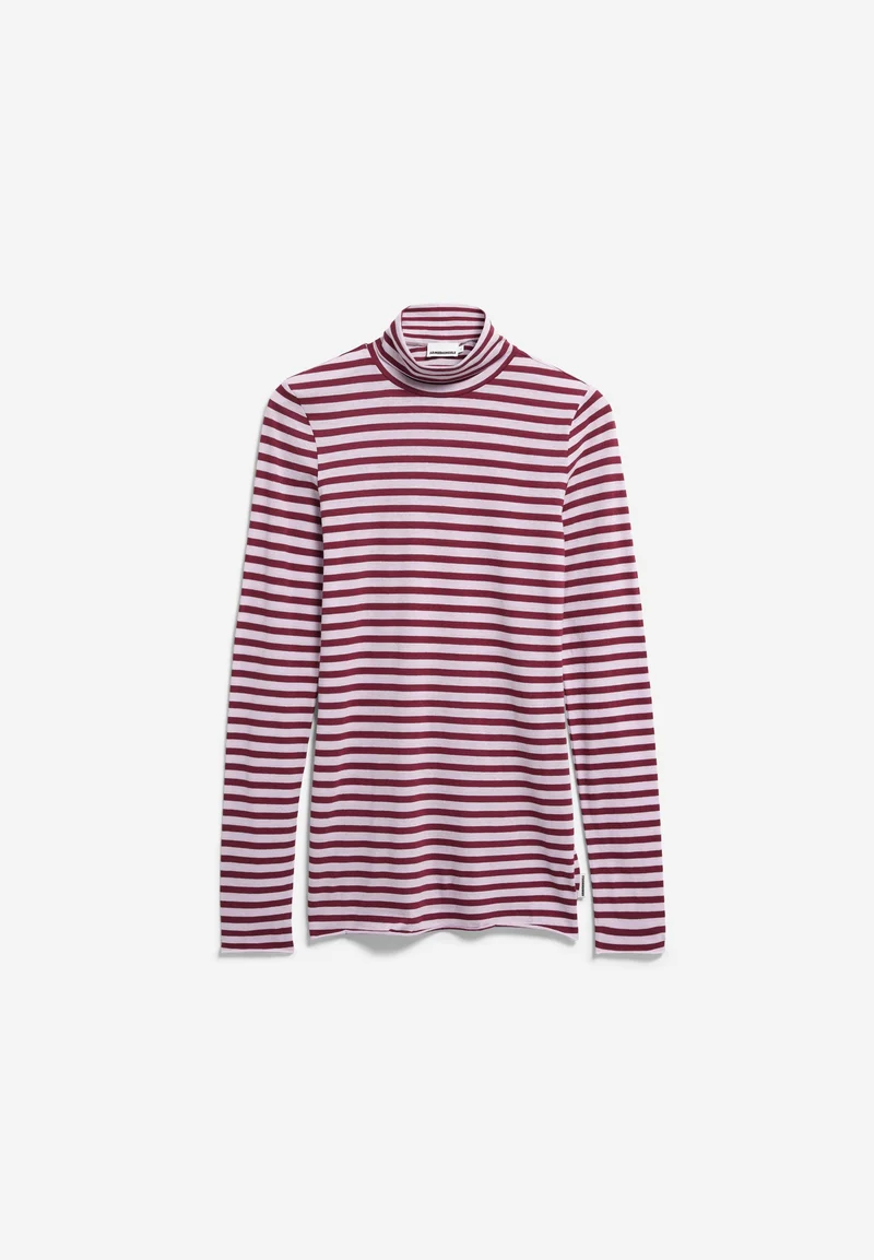 GRAZILIANAA GESTREIFTES LANGARMSHIRT | moonlit lilac-velvet red