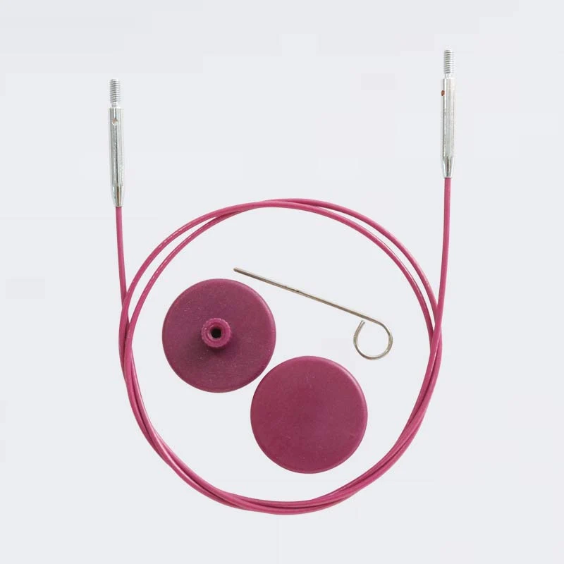 knit pro violette Stahlseile 360° drehbar und fest