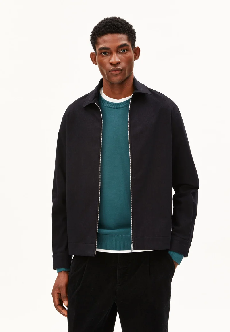 STRUKTURIERTE JACKE | black