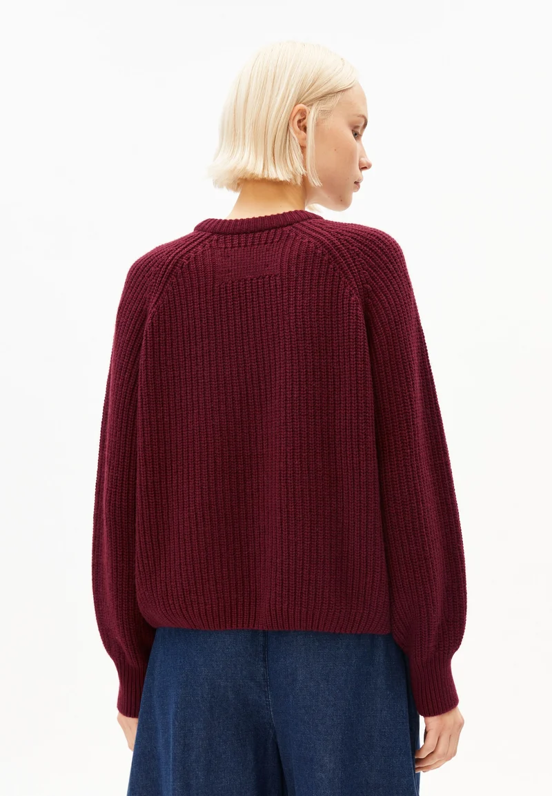 RIPP-STRICKPULLOVER | velvet red