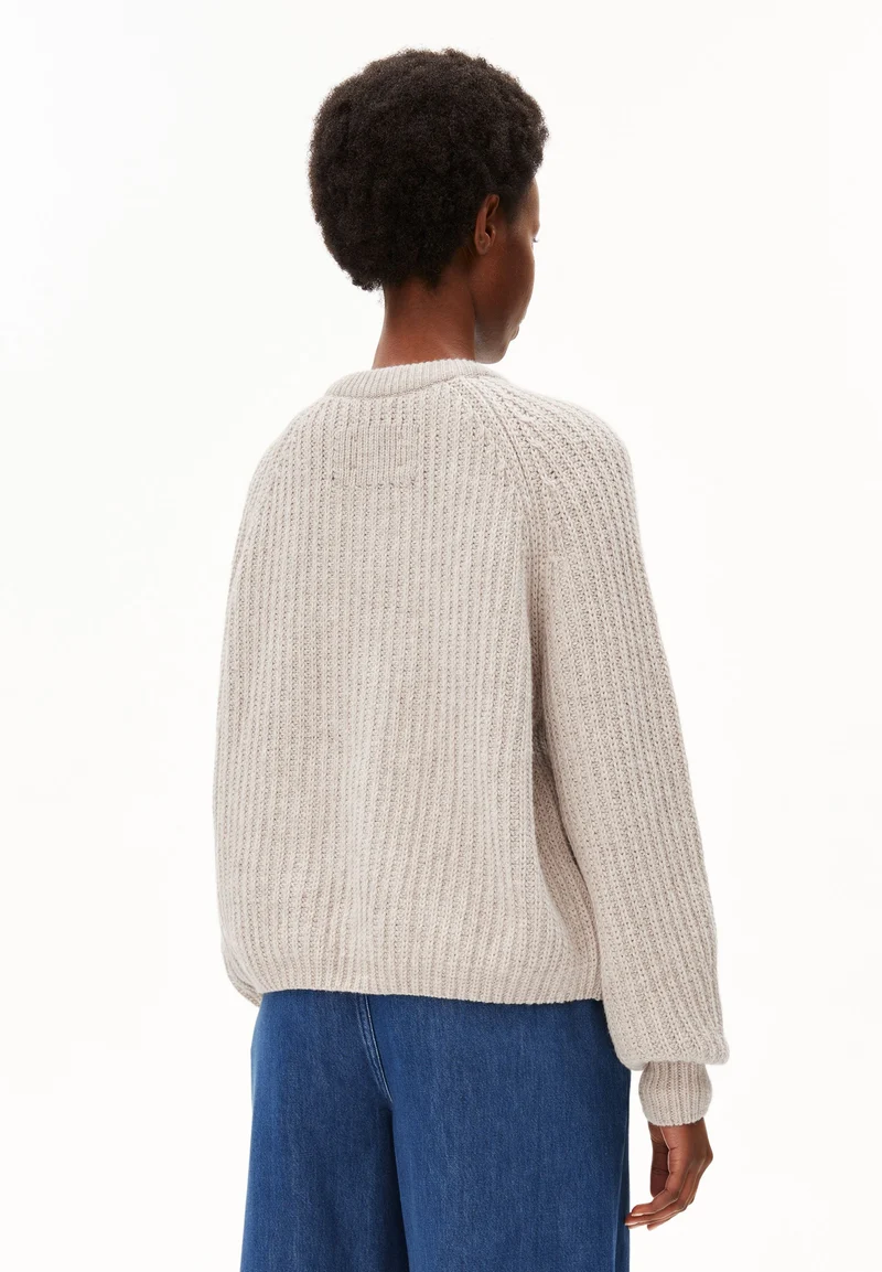 RIPP-STRICKJACKE | honey melange