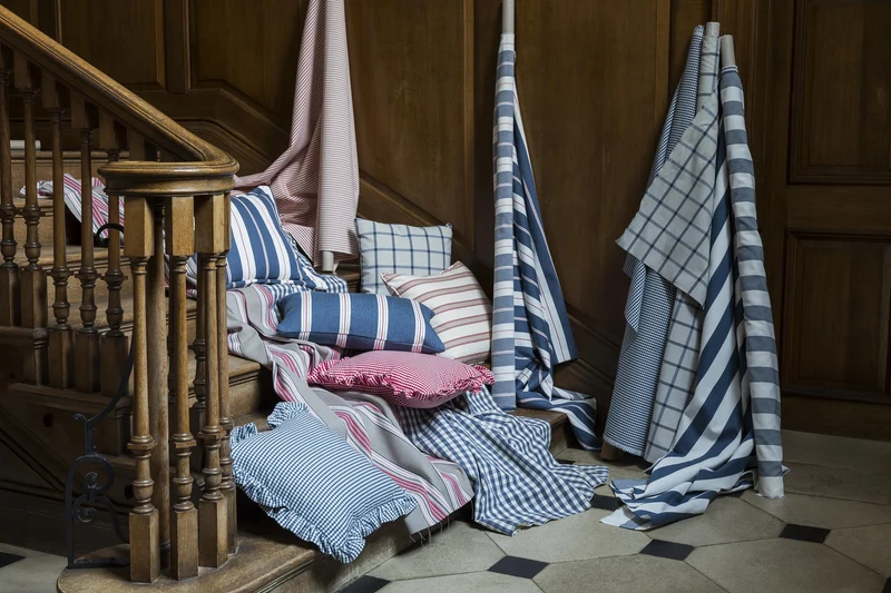 Cotton Stripes - navy & white