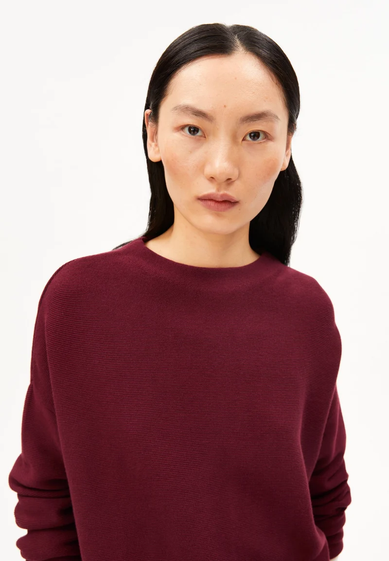 MERINAA LINKS-LINKS STRICKPULLOVER | velvet red