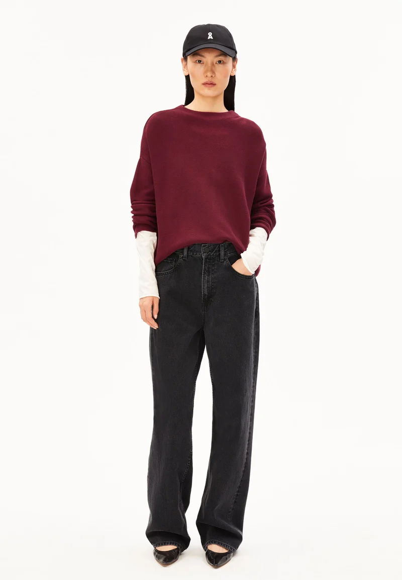 MERINAA LINKS-LINKS STRICKPULLOVER | velvet red