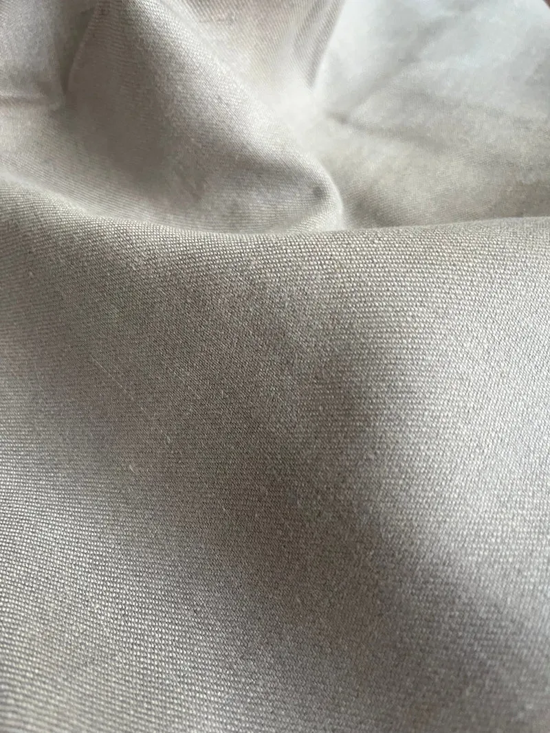 Leinenstoff Bio Denim - hellgrau