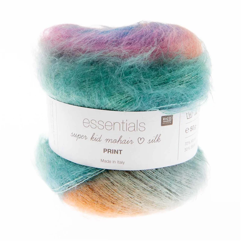 rico Super Kid Mohair liebt Seidendruck