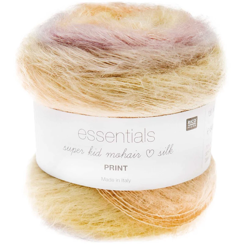rico Super Kid Mohair liebt Seidendruck