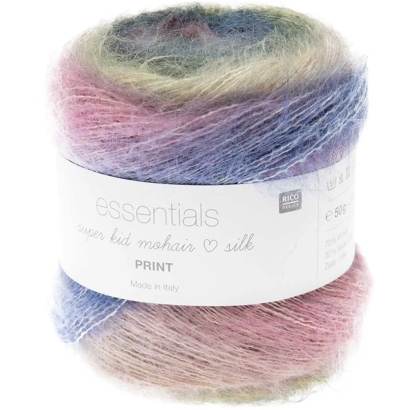 rico Super Kid Mohair liebt Seidendruck