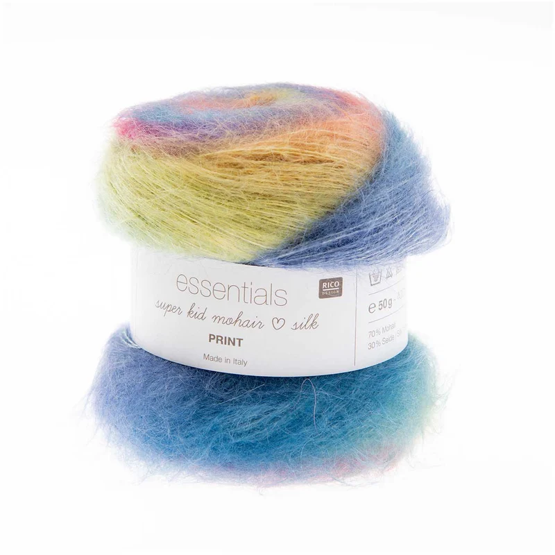 rico Super Kid Mohair liebt Seidendruck