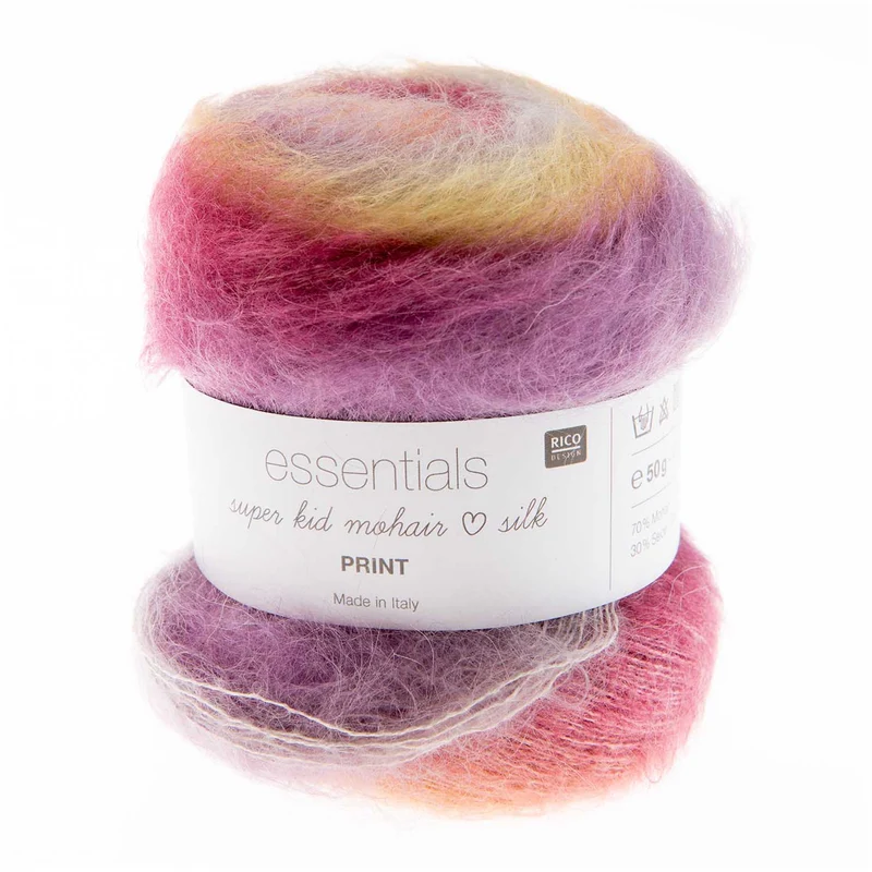rico Super Kid Mohair liebt Seidendruck
