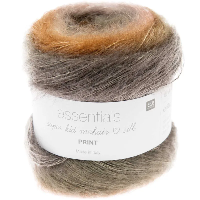 rico Super Kid Mohair liebt Seidendruck