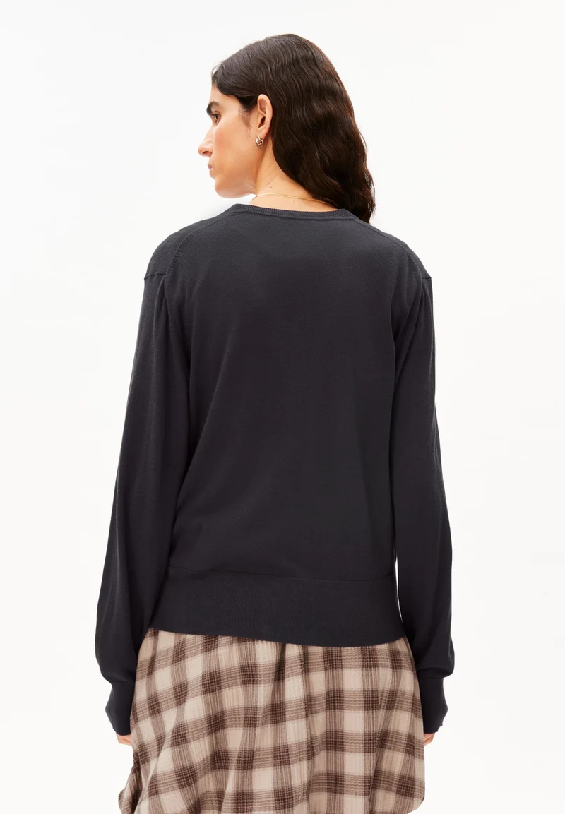 FEINSTRICKCARDIGAN | dark steel