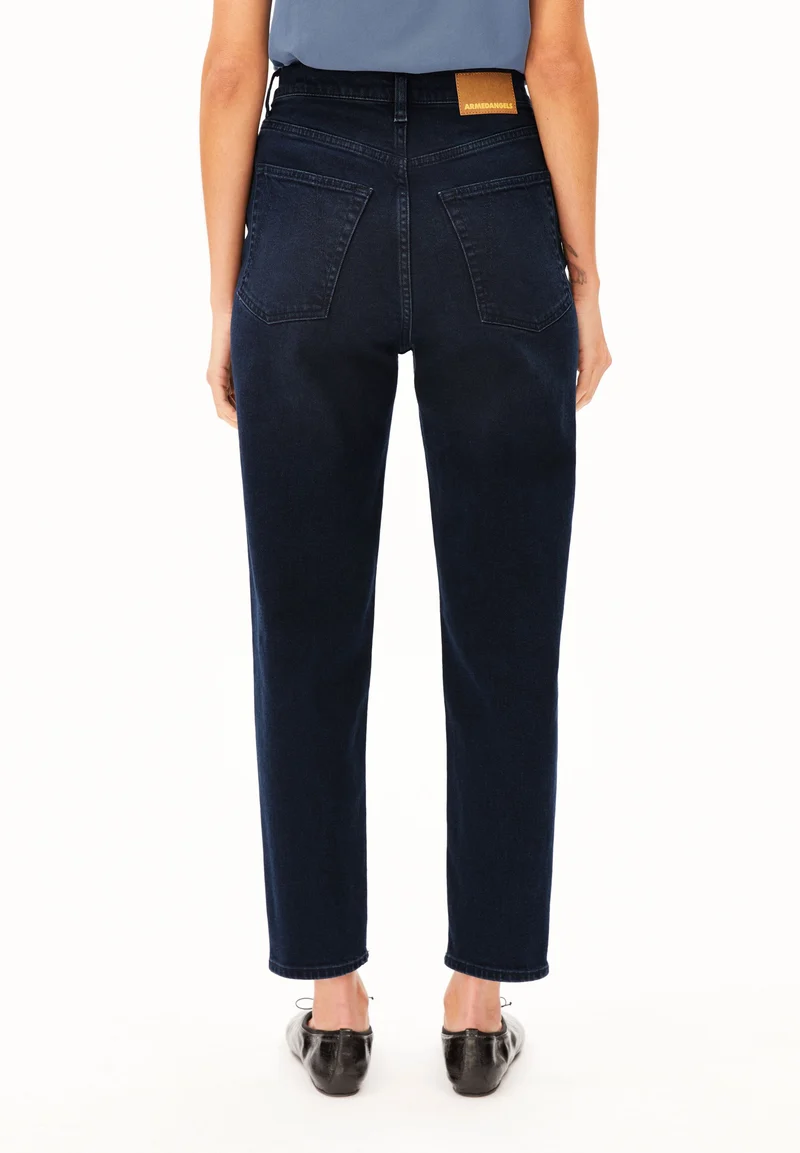 MAIRAA HIGH WAIST MOM JEANS | deepwater