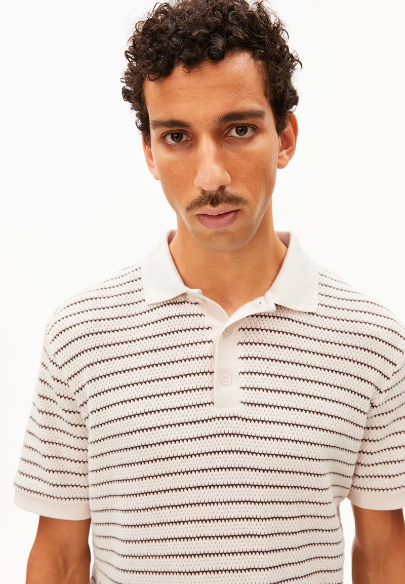 MAARIO STRICK-POLOSHIRT | pure-claystone