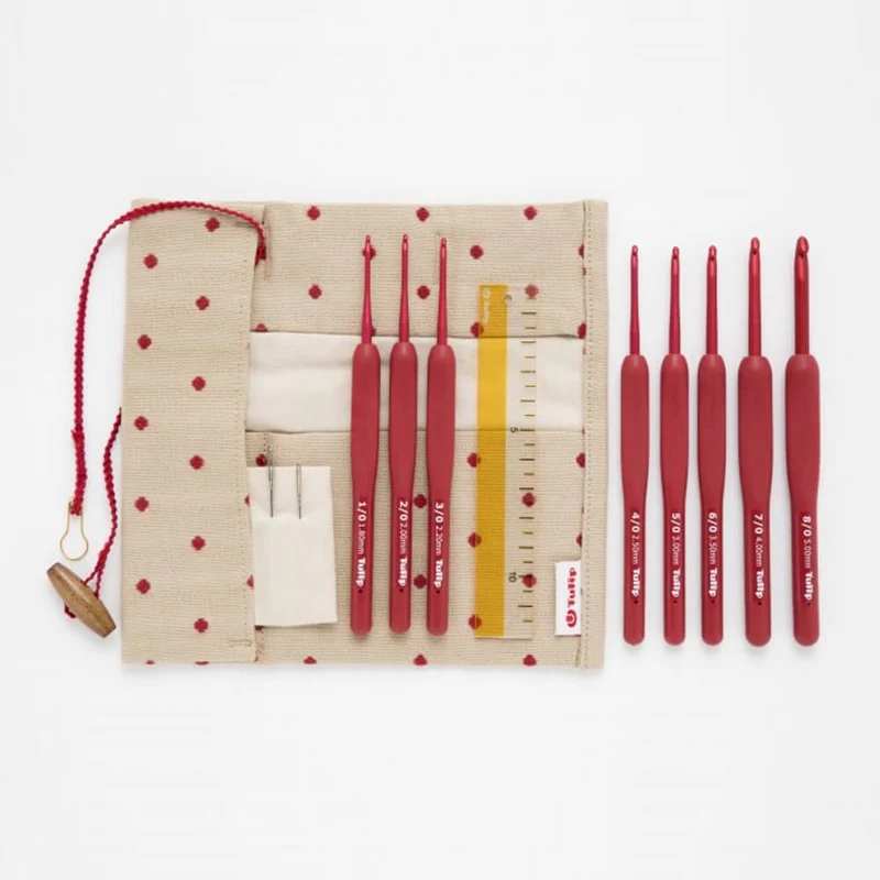 tulip Etimo rot Häkelnadel Set