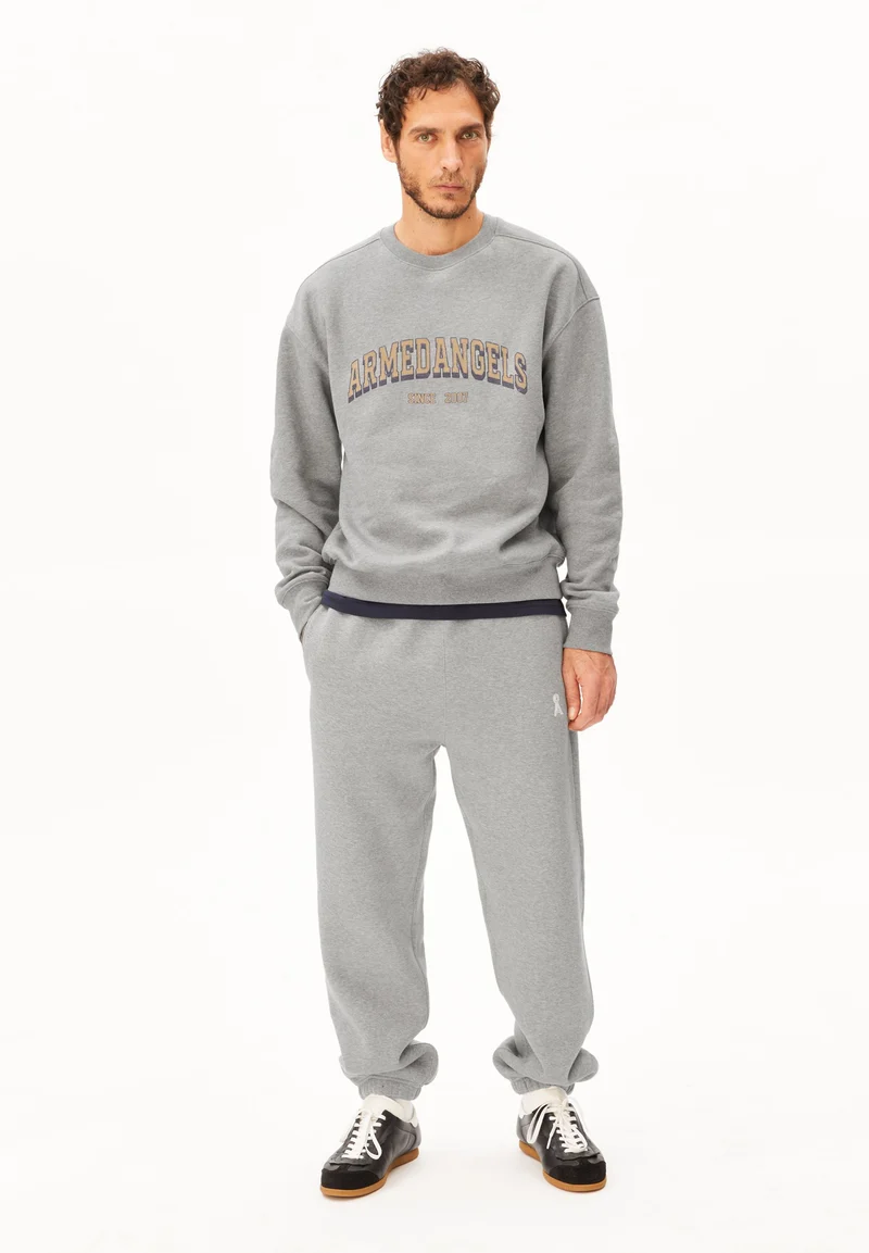 WORDMARK RELAXED SWEATSHIRT | silver melange
