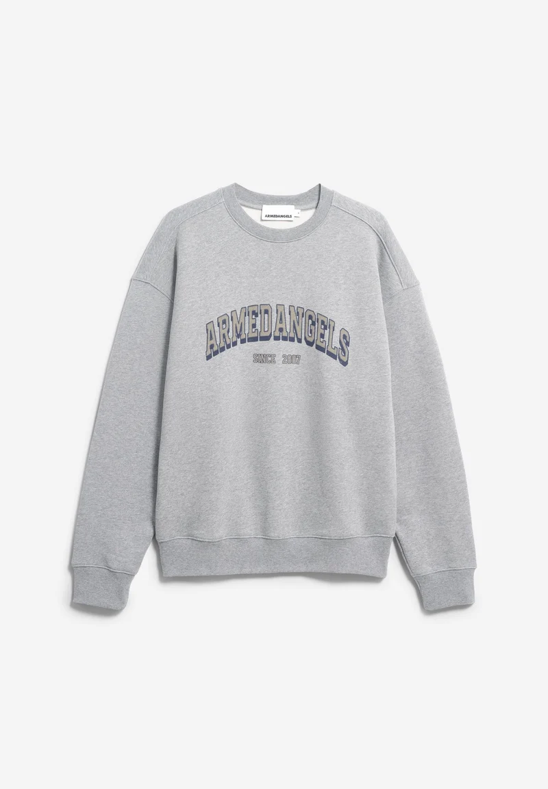 WORDMARK RELAXED SWEATSHIRT | silver melange