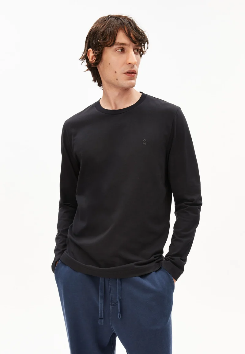 JAAMES LANGARMSHIRT | black