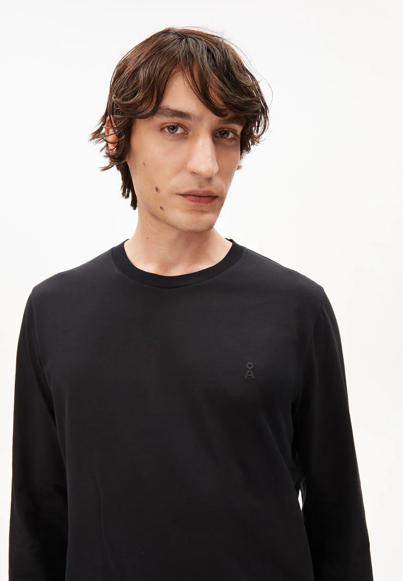 JAAMES LANGARMSHIRT | black