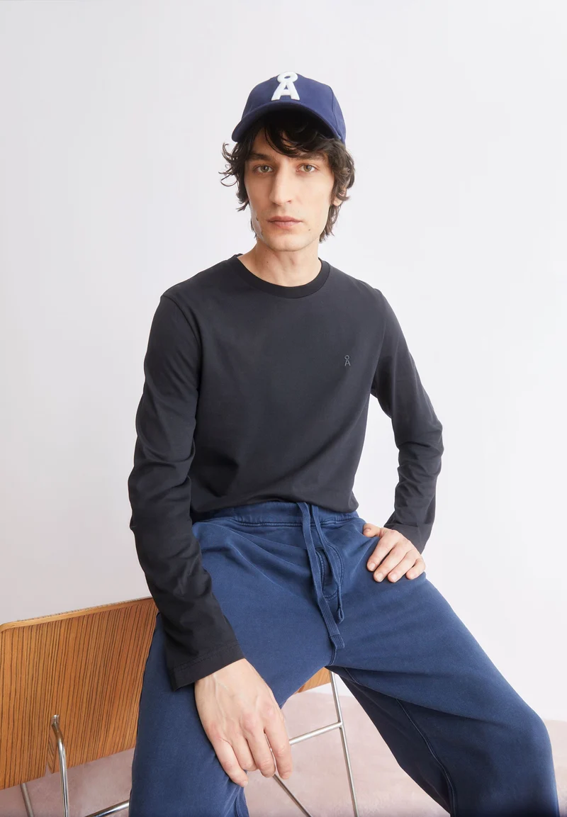 JAAMES LANGARMSHIRT | black