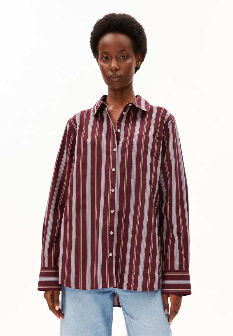 GESTREIFTE WEITE BLUSE