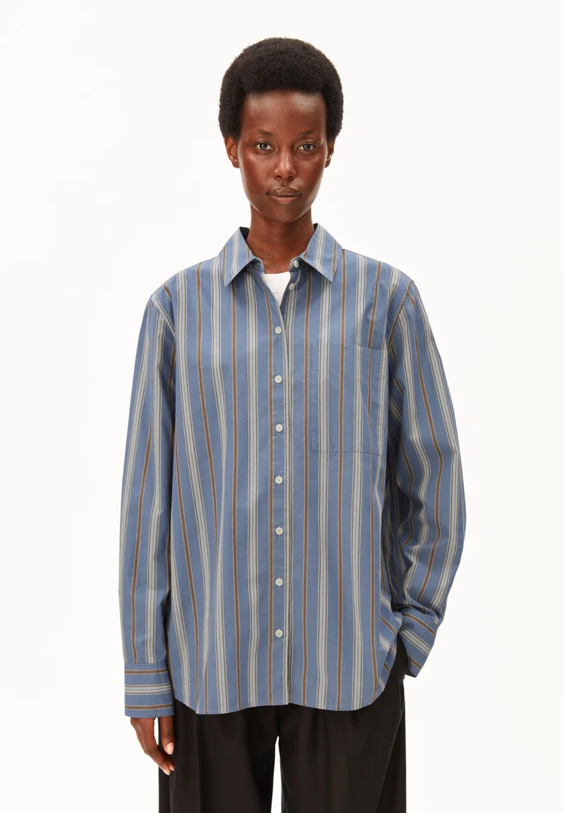 GESTREIFTE WEITE BLUSE