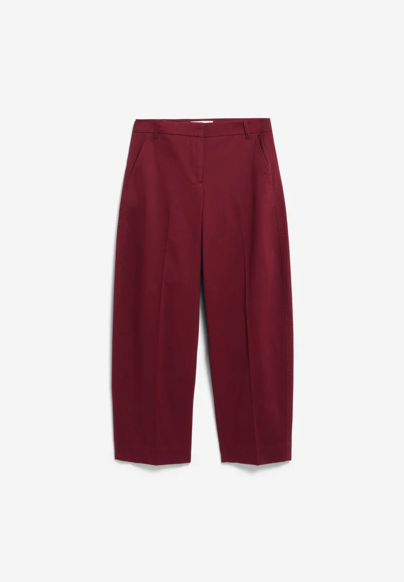 BARREL LEG TWILLHOSE | velvet red