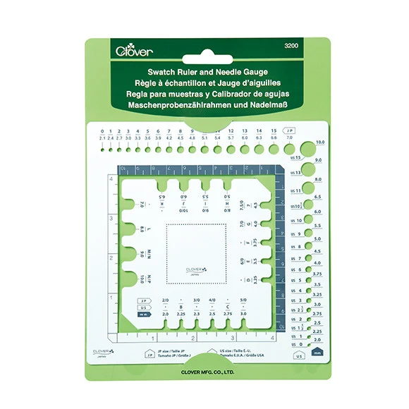 clover lineal und nadelstärkeschablone