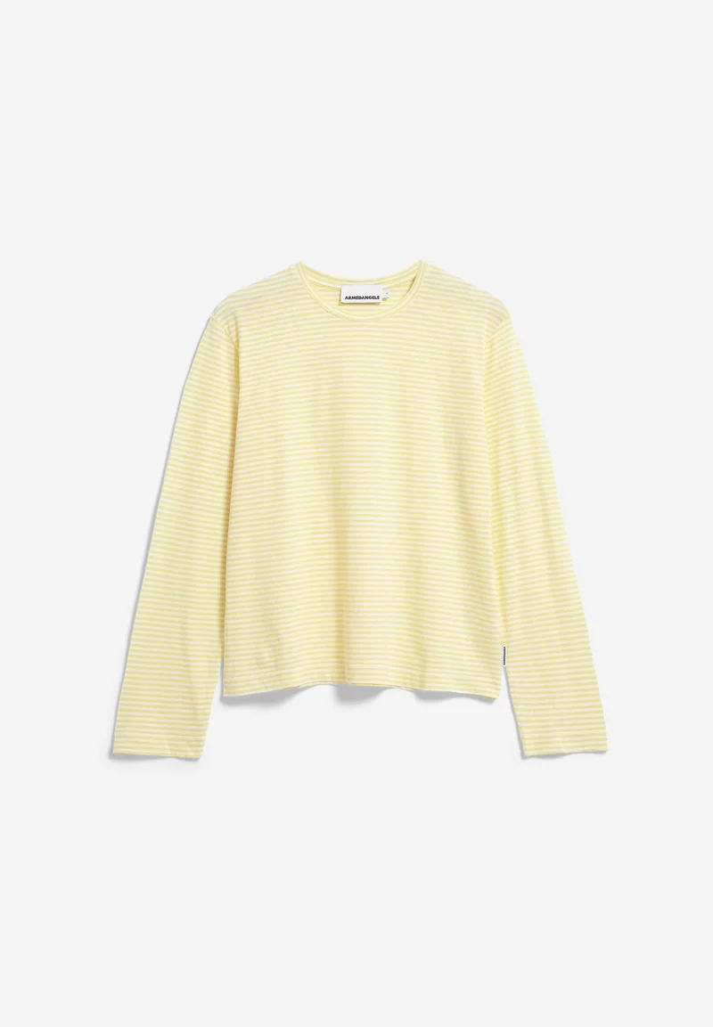 SLUB JERSEY GESTREIFTES LANGARMSHIRT