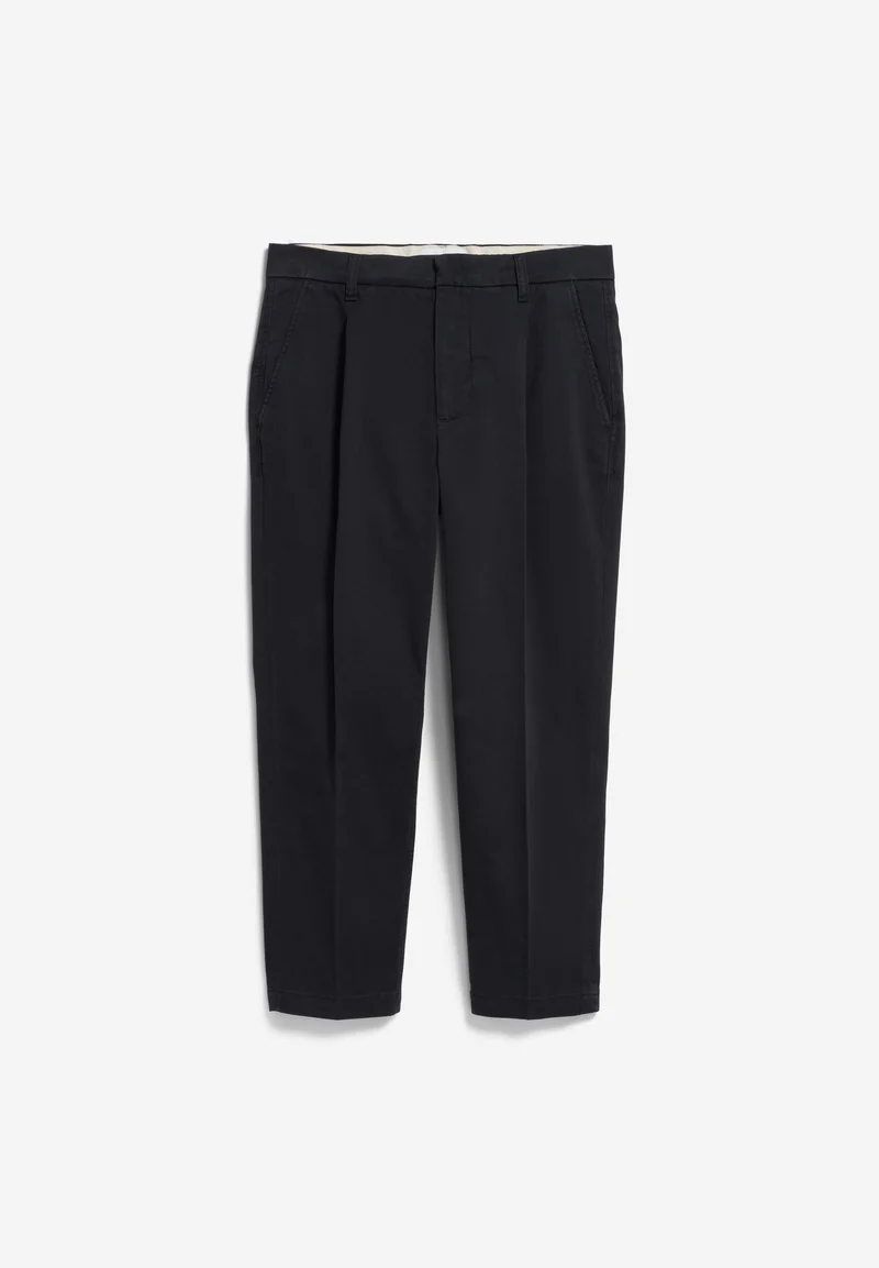 TAAMIR BUNDFALTEN-CHINOHOSE | black