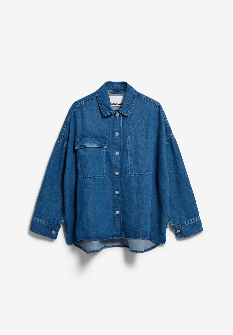 OVERSIZED JEANSBLUSE | bright blue