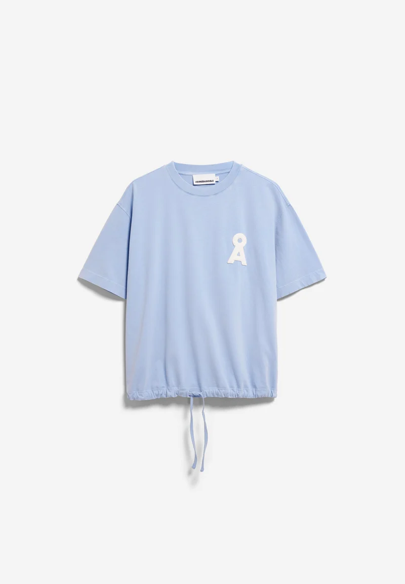 T-SHIRT MIT KORDELZUG | soft blue