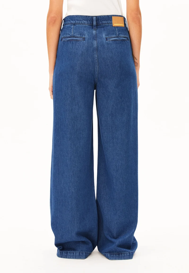 WIDE LEG JEANSHOSE | bright blue