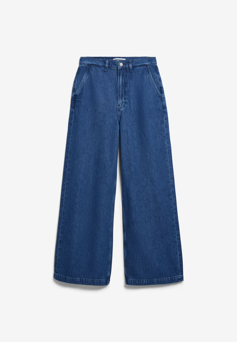 WIDE LEG JEANSHOSE | bright blue