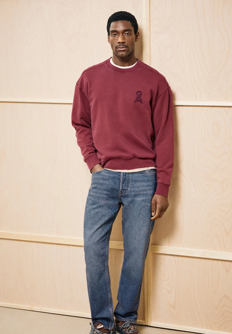 ICONIC Å GMT DYE SWEATSHIRT | velvet red washed