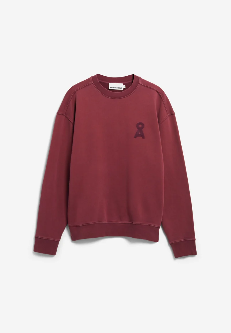 ICONIC Å GMT DYE SWEATSHIRT | velvet red washed