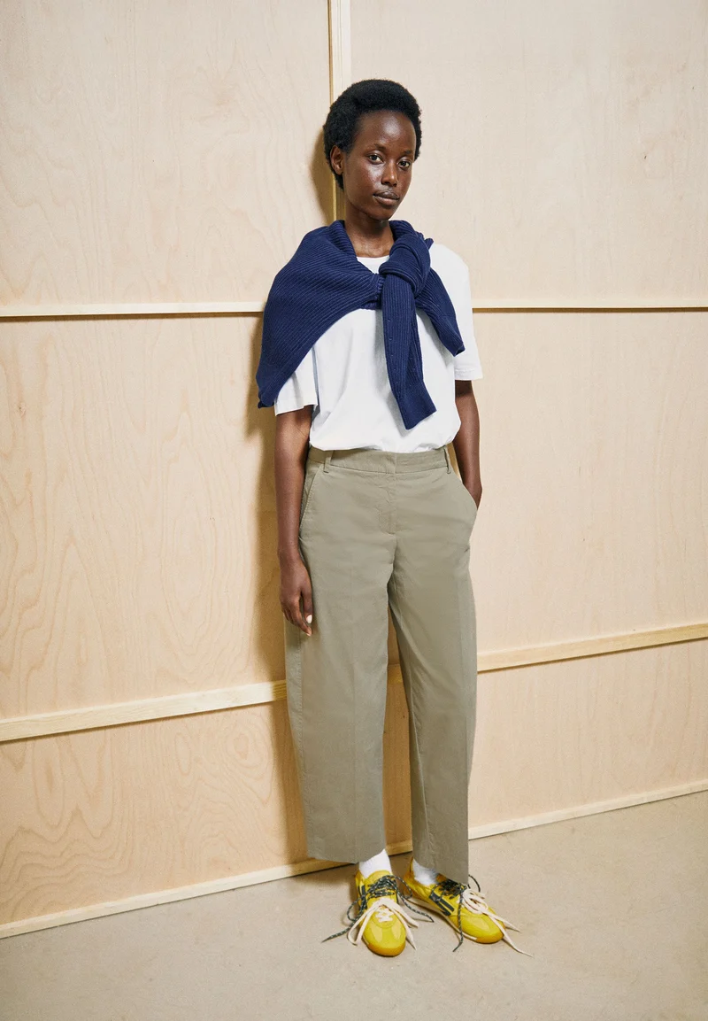 BARREL LEG TWILLHOSE | light sage