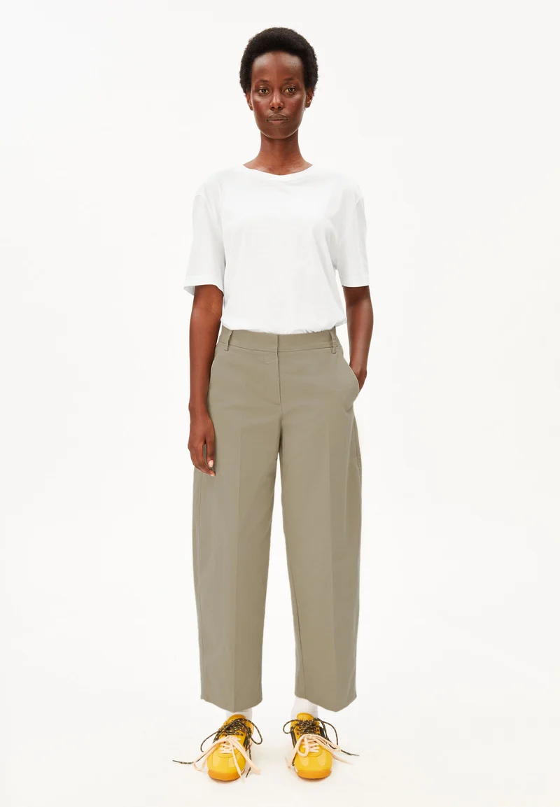 BARREL LEG TWILLHOSE | light sage