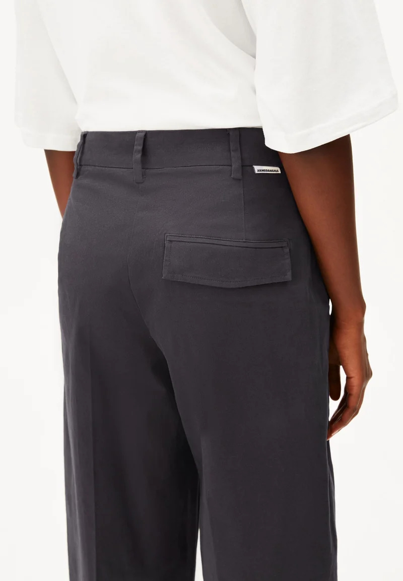 BARREL LEG TWILLHOSE | dark steel