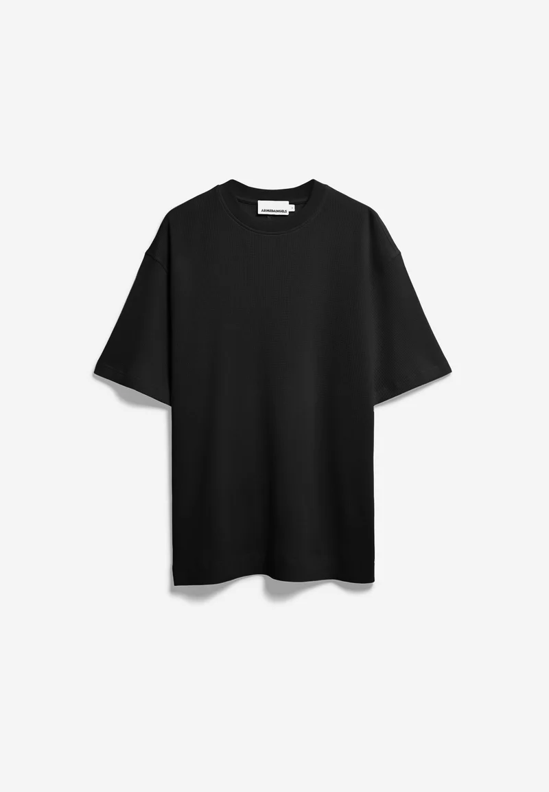 MAARKOS WAFFLE T-SHIRT | black