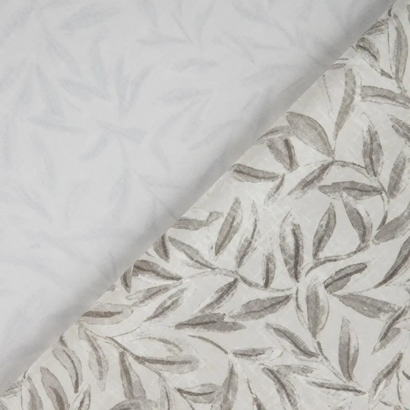 Bio Satin Leaves - beige 280 cm
