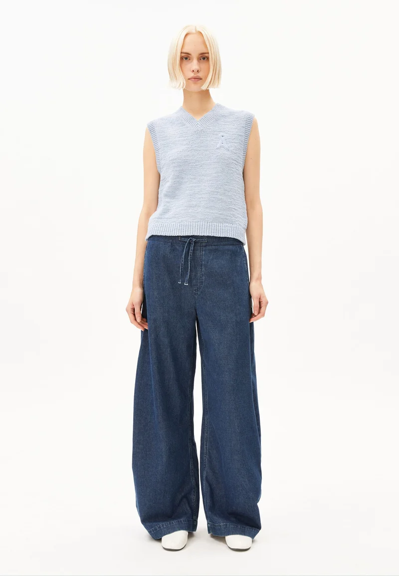 ICONIC Å BAUMWOLL-STRICKPULLUNDER | mistblue