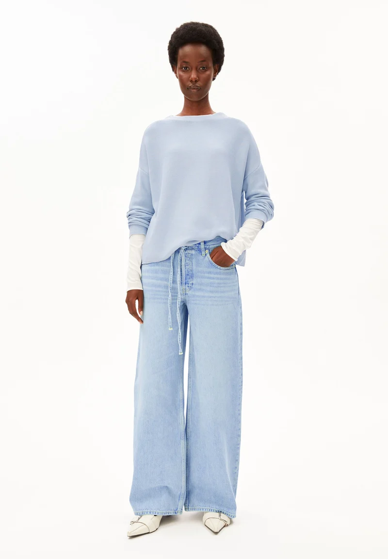 MERINAA LINKS-LINKS STRICKPULLOVER | mistblue