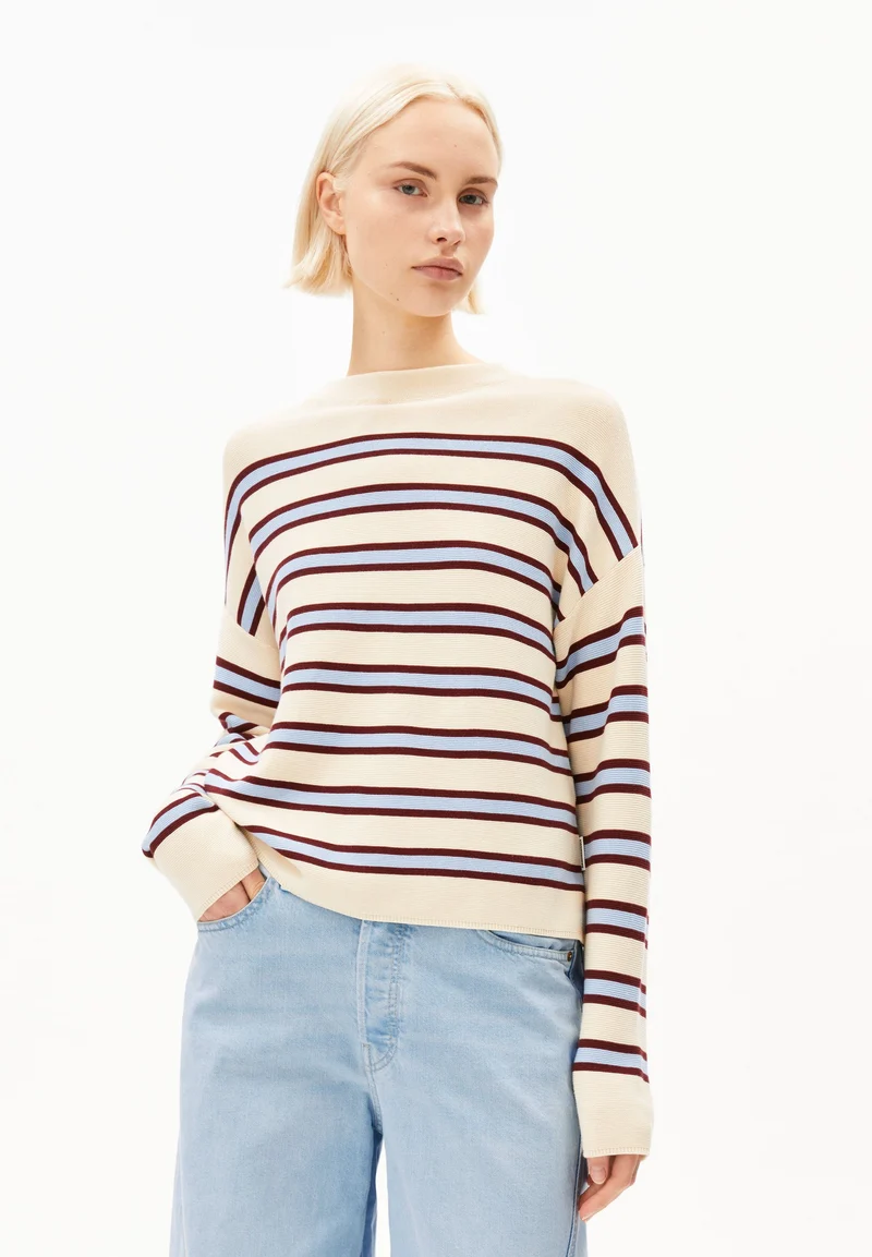 MERINAA GESTREIFTER STRICKPULLOVER