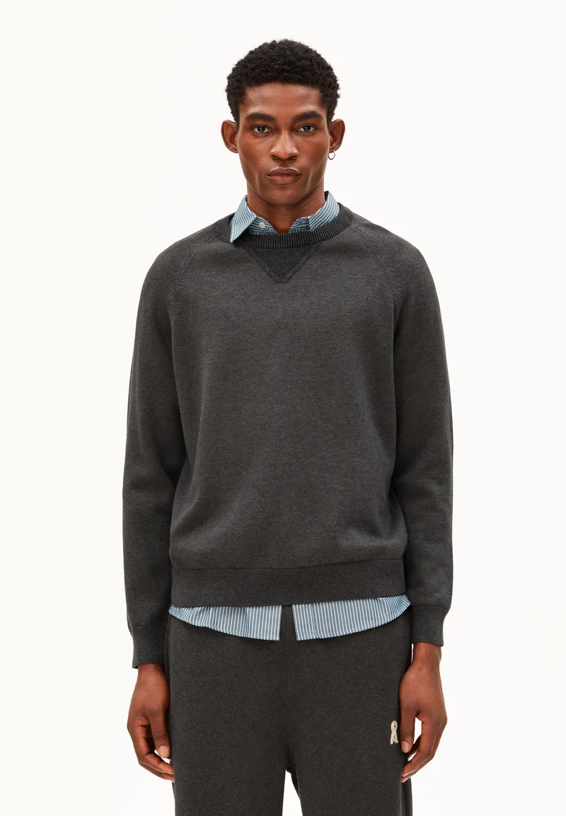 BAUMWOLL-STRICKPULLOVER